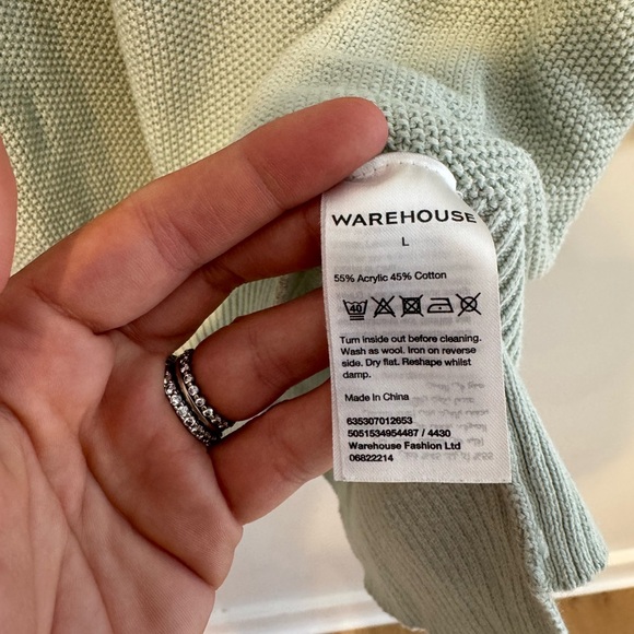Warehouse Light Green Sweater Size‎ L - Picture 14 of 14